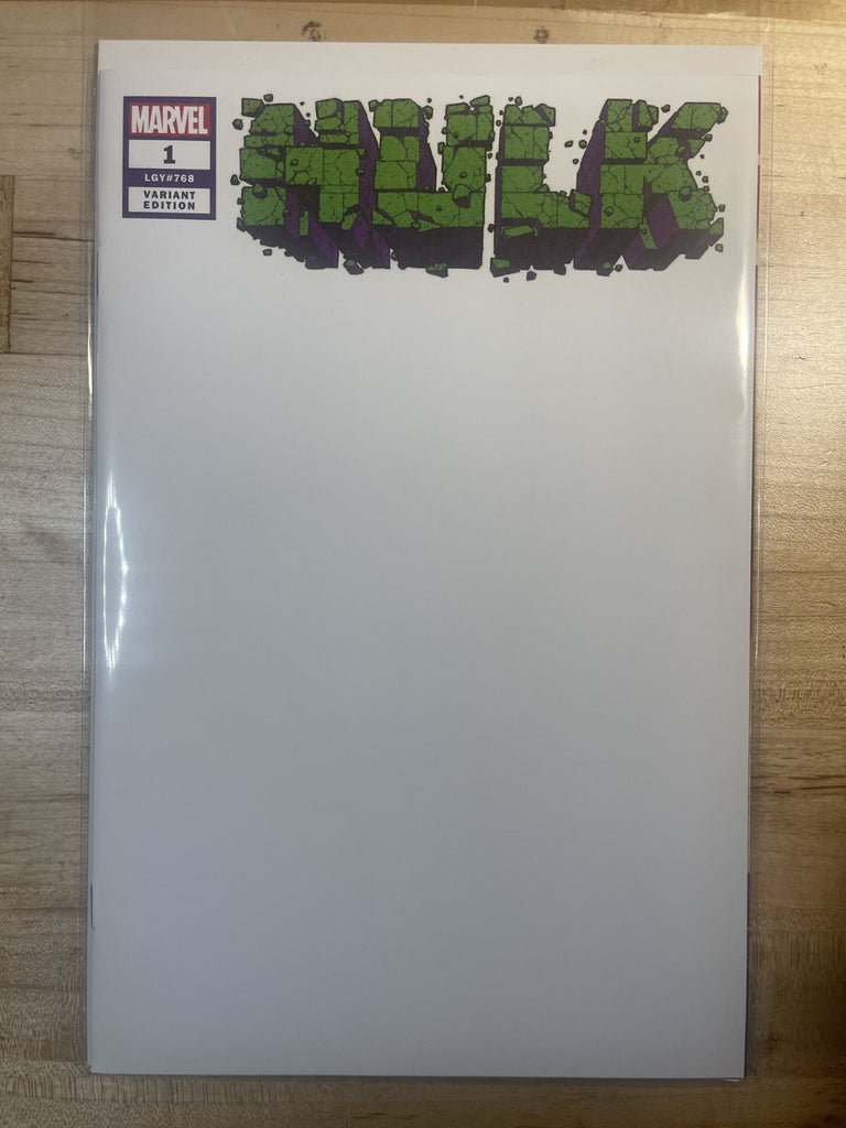 HULK 1 BLANK SKETCH VARIANT MARVEL COMICS 2021