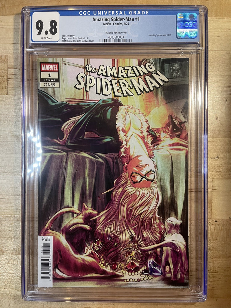 AMAZING SPIDER-MAN 1 MALAVIA VARIANT CGC 9.8 Marvel Comics