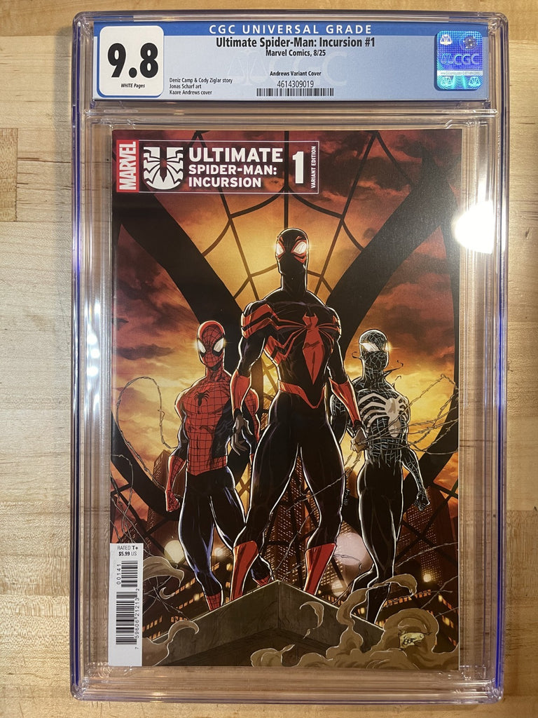 ULTIMATE SPIDER-MAN INCURSION 1 ANDREWS VARIANT CGC 9.8 Marvel Comics