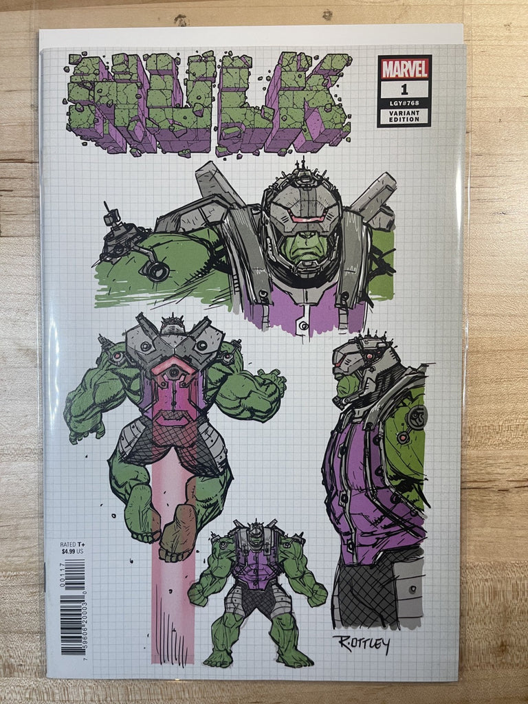 HULK 1 RYAN OTTLEY 1:10 DESIGN VARIANT MARVEL COMICS