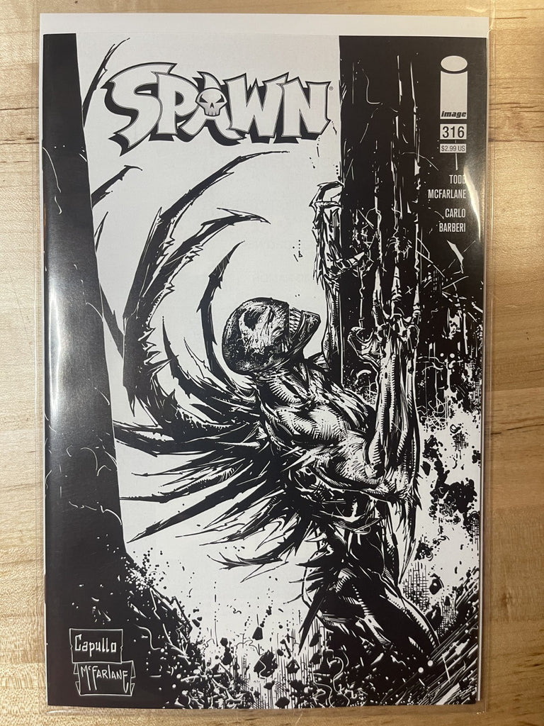 SPAWN 316 1:5 CAPULLO BW VARIANT IMAGE COMICS