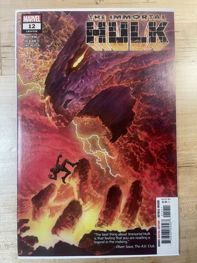 IMMORTAL HULK 12 COVER A ALEX ROSS MARVEL COMICS