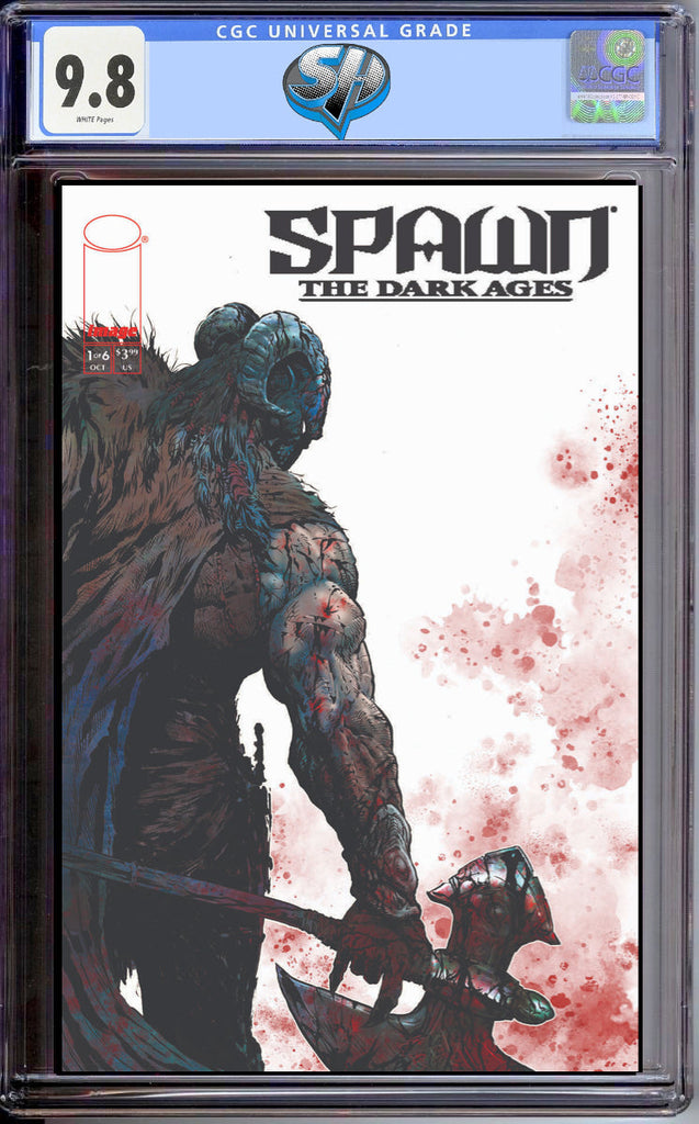 SPAWN THE DARK AGES 1 COVER A SHARP CGC 9.8 Pre-Sale