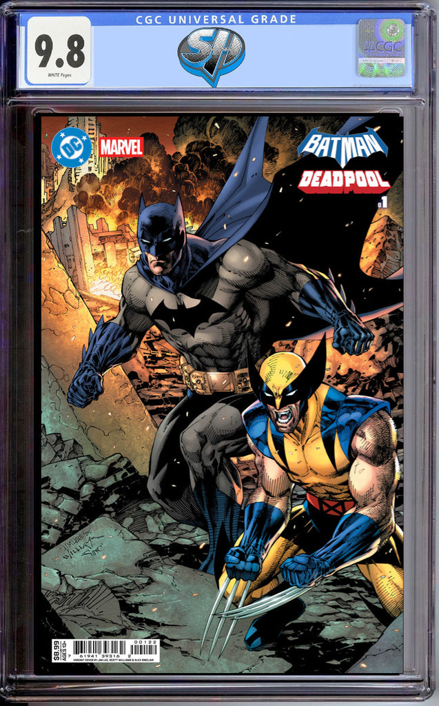 BATMAN DEADPOOL 1 COVER K JIM LEE CGC 9.8 Pre-Sale