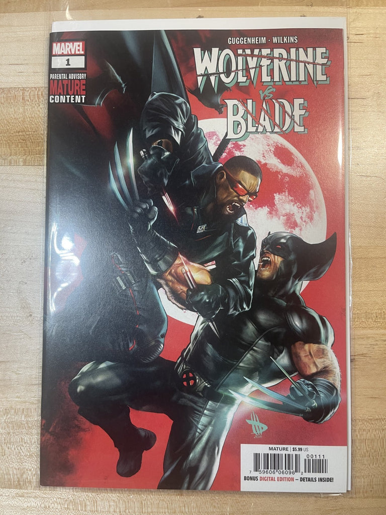 WOLVERINE VS BLADE 1 COVER A WILKINS **PRESSED**