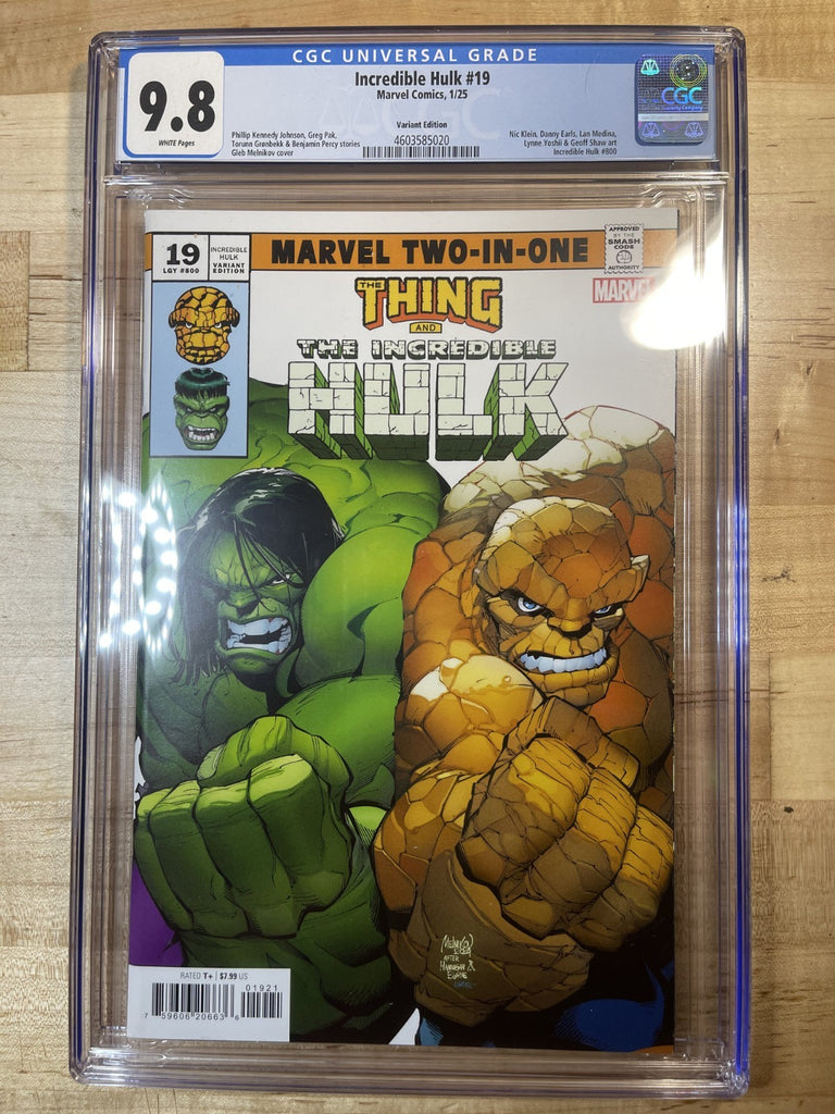 INCREDIBLE HULK 19 (LGY 800) MELNIKOV VARIANT CGC 9.8 Marvel Comics