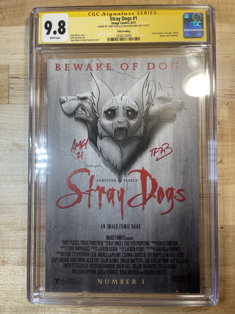 STRAY DOGS 1 FIFTH PRINT CGC 9.8 SS DOUBLE SIGNED
