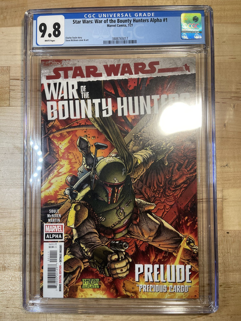 STAR WARS WAR OF THE BOUNTY HUNTERS ALPHA 1 COVER A MCNIVEN CGC 9.8