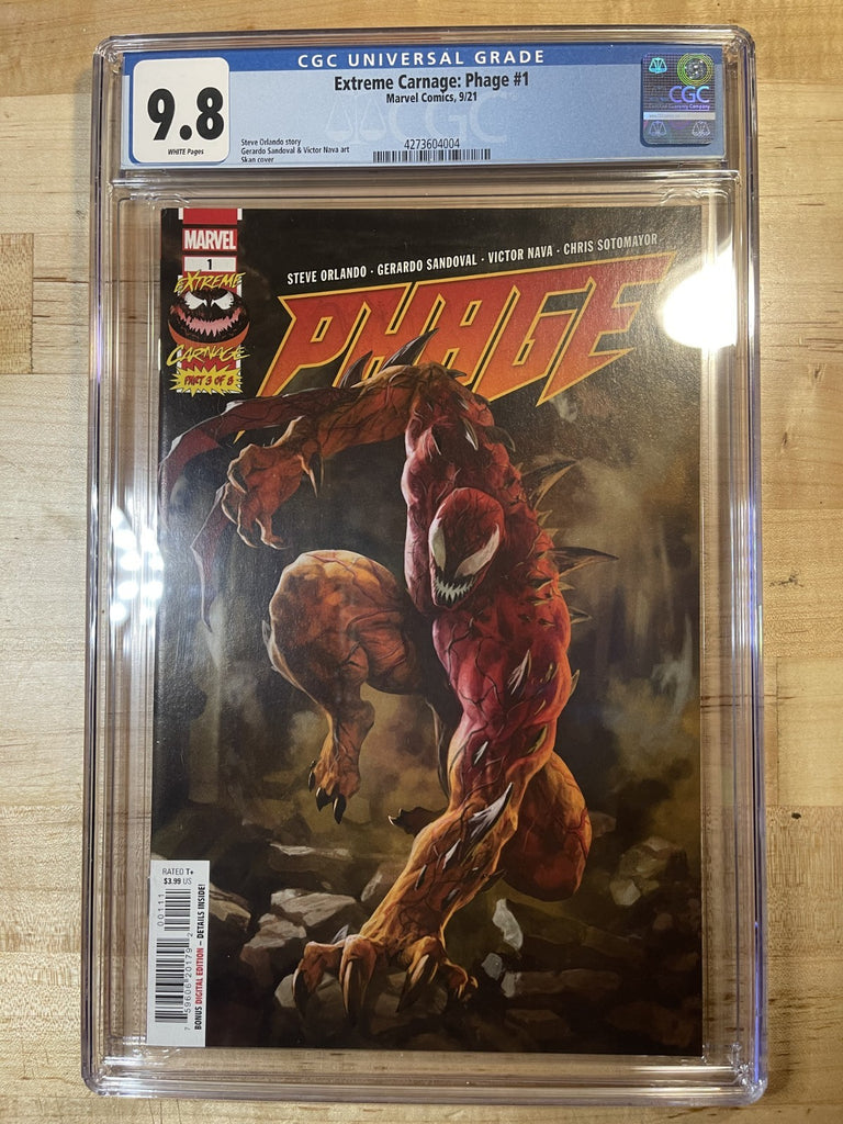 EXTREME CARNAGE PHAGE 1 COVER A SKAN CGC 9.8 Marvel Comics