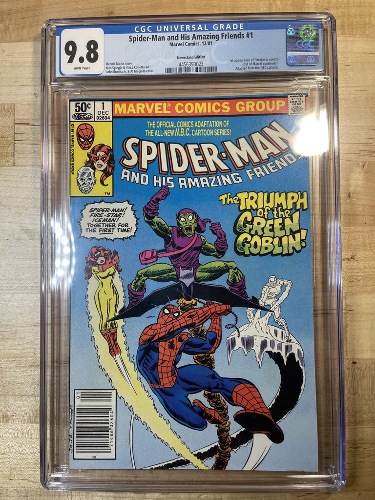 SPIDER-MAN AND HIS AMAZING FRIENDS 1 NEWSSTAND CGC 9.8 Marvel Comics