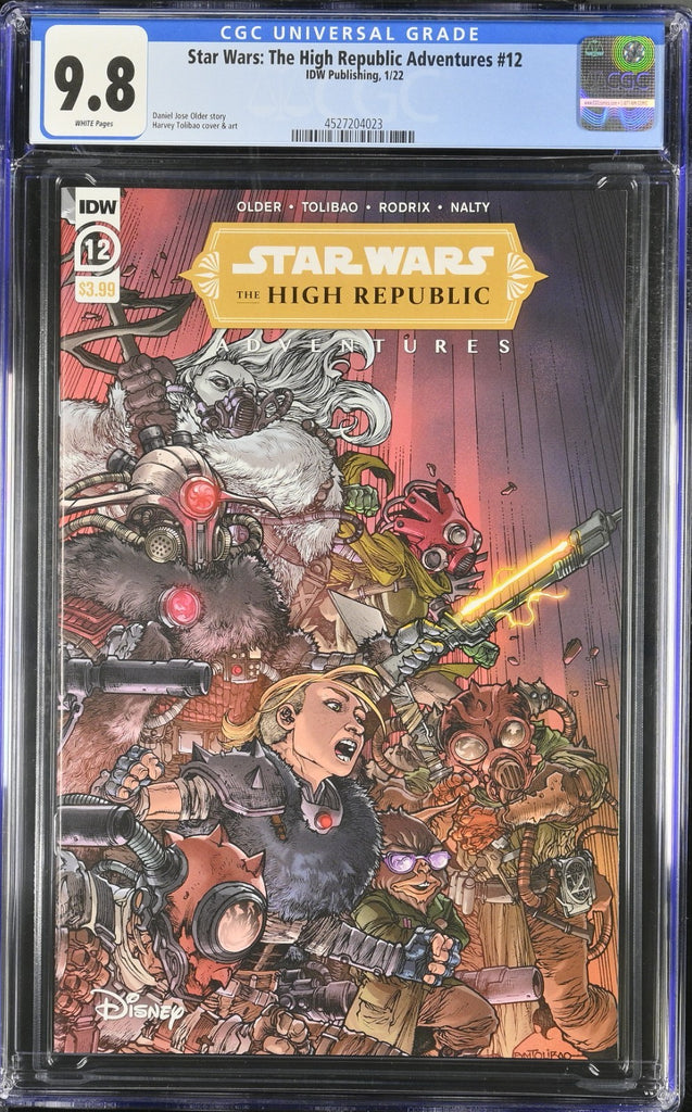 STAR WARS THE HIGH REPUBLIC ADVENTURES 12 COVER A TOLIBAO CGC 9.8 IDW 2022