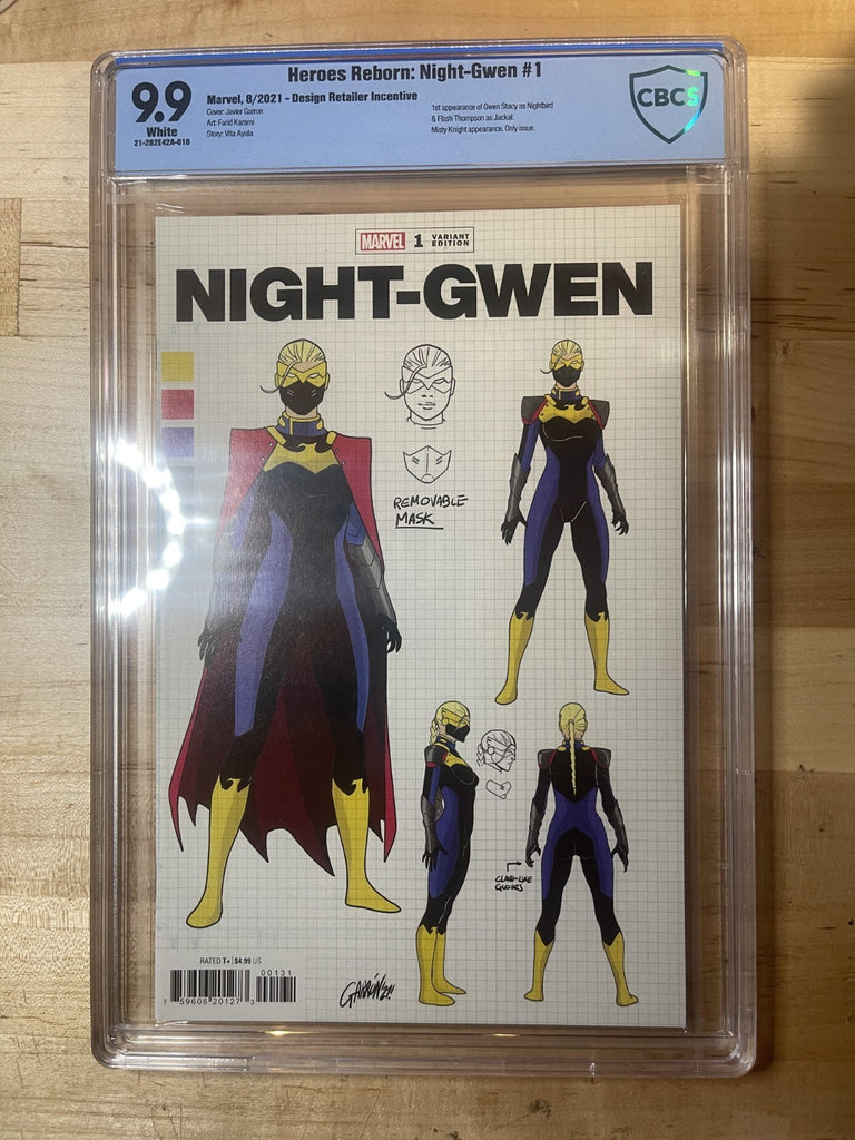 HEROES REBORN NIGHT-GWEN 1 GARRON 1:10 DESIGN VARIANT CBCS 9.9 NOT CGC 9.8