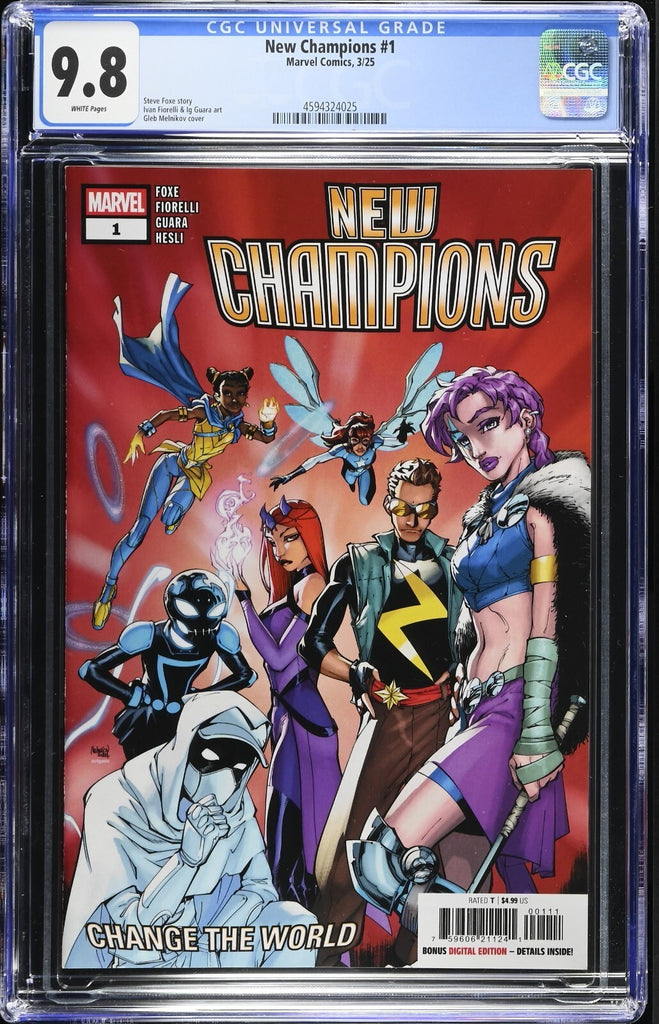 New Champions 1 Cover A Gleb Melnikov CGC 9.8