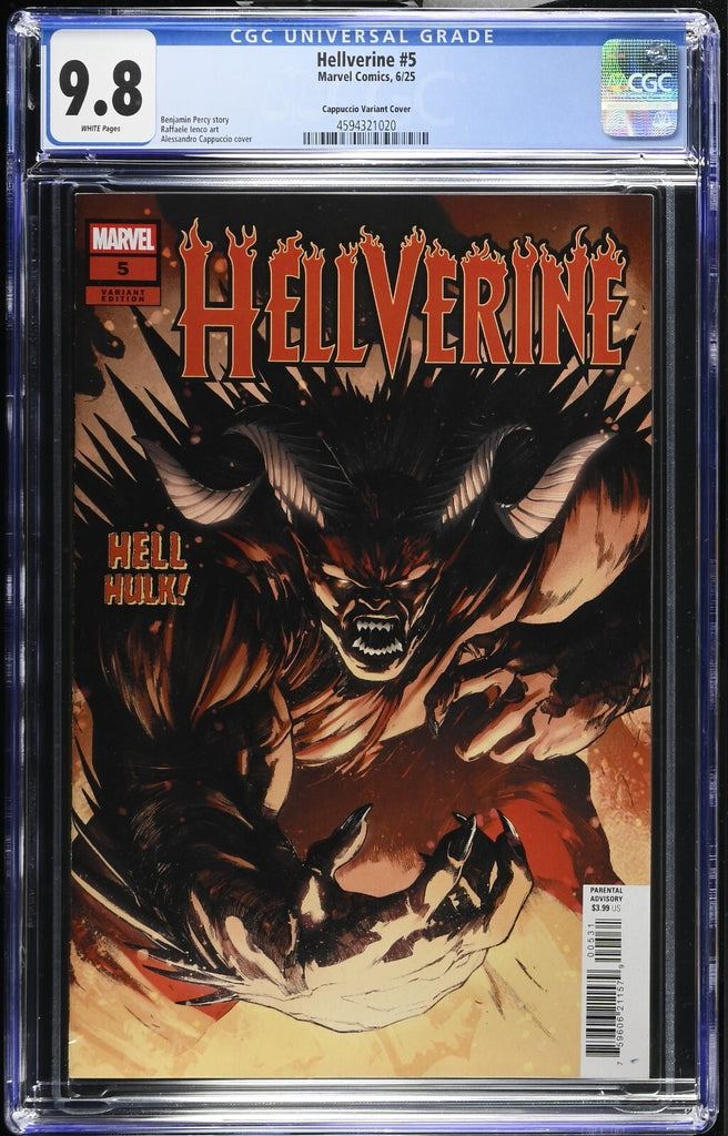 Hellverine 5 Cappuccio Spoiler Variant CGC 9.8