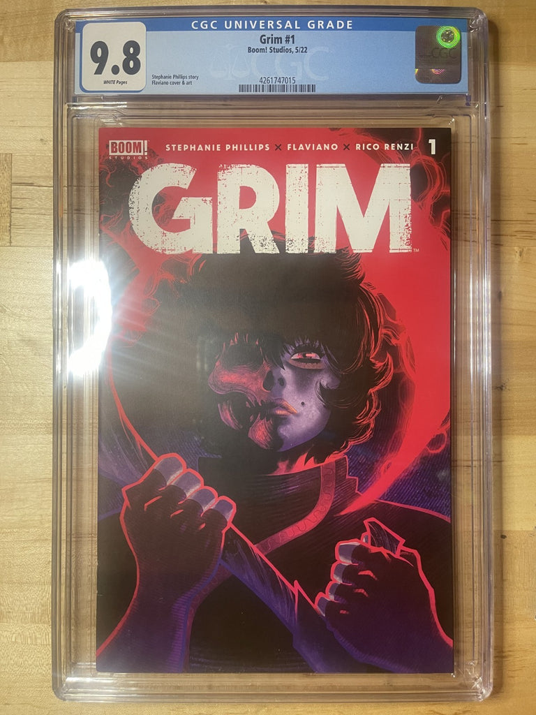 GRIM 1 COVER A FLAVIANO CGC 9.8 BOOM STUDIOS 2022