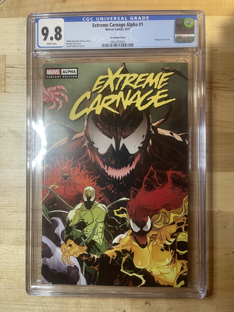 EXTREME CARNAGE ALPHA 1 COVER A YU CGC 9.8 Marvel Comics
