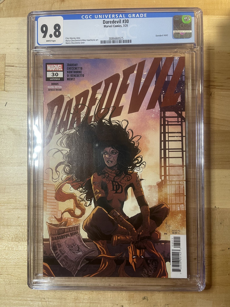 DAREDEVIL 30 COVER A CHECCHETTO CGC 9.8 Marvel Comics