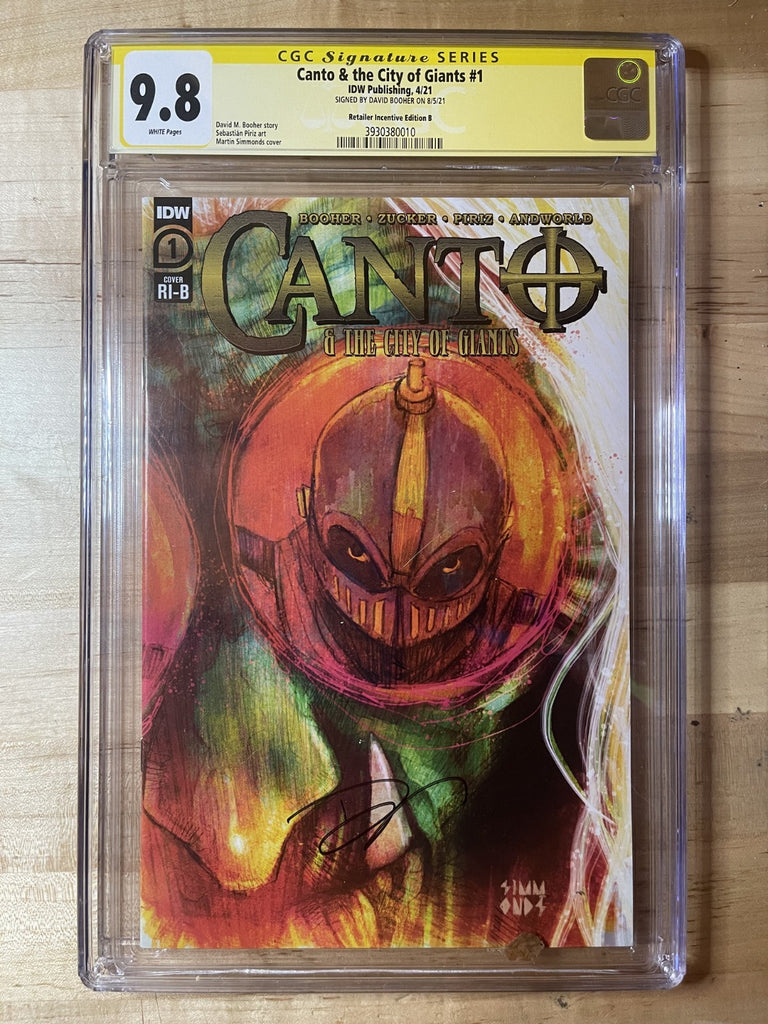 CANTO & CITY OF GIANTS 1 SIMMONDS 1:25 VARIANT CGC 9.8 SS IDW 2021