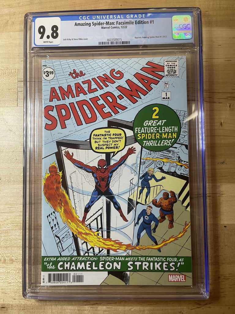 AMAZING SPIDER-MAN 1 FACSIMILE VARIANT CGC 9.8 Marvel Comics 2022