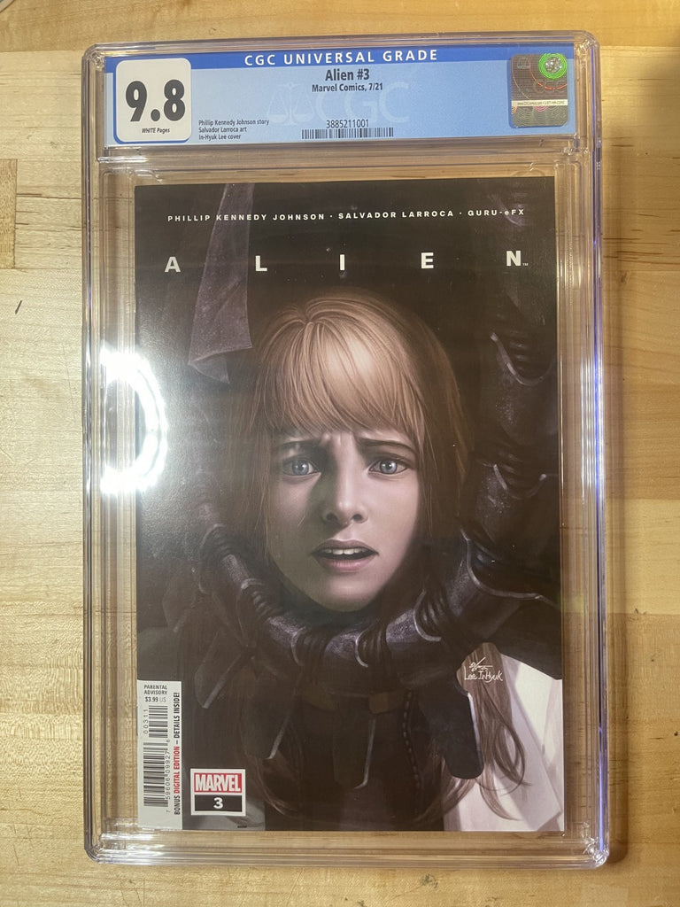 ALIEN 3 COVER A INHYUK LEE CGC 9.8 Marvel Comics