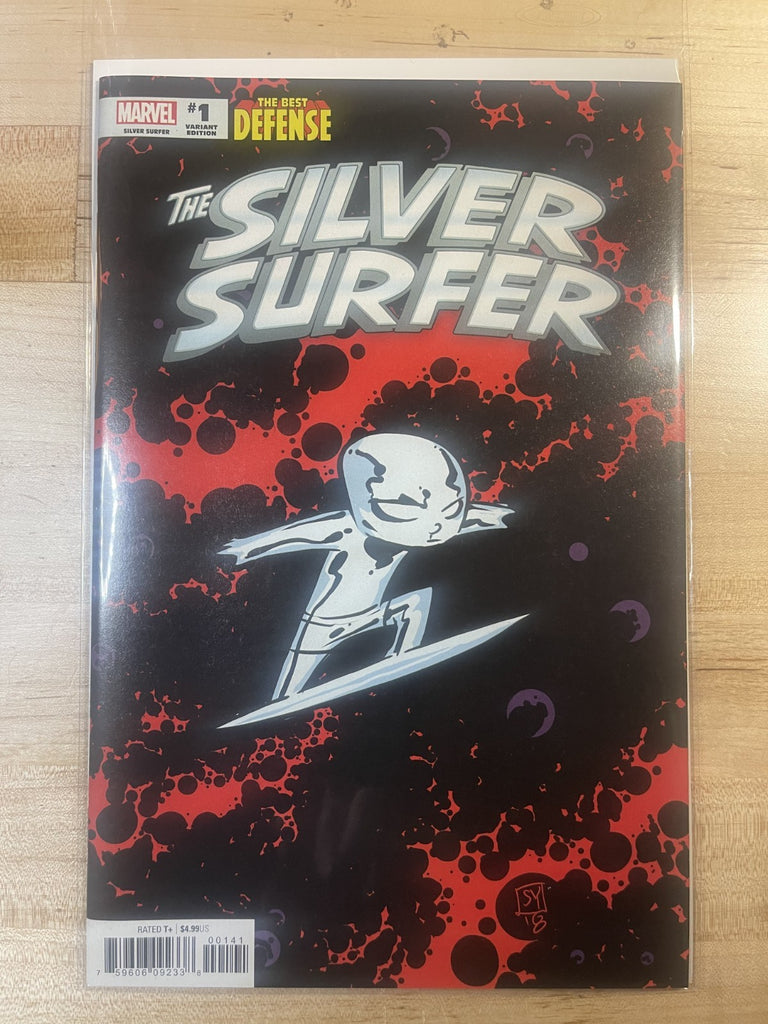 SILVER SURFER THE BEST DEFENSE 1 SKOTTIE YOUNG VARIANT **PRESSED**