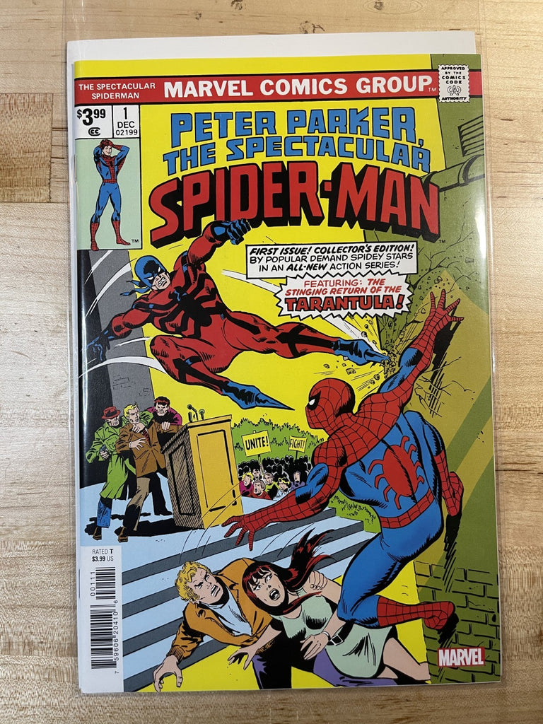 PETER PARKER SPECTACULAR SPIDER-MAN 1 FACSIMILE EDITION **PRESSED**