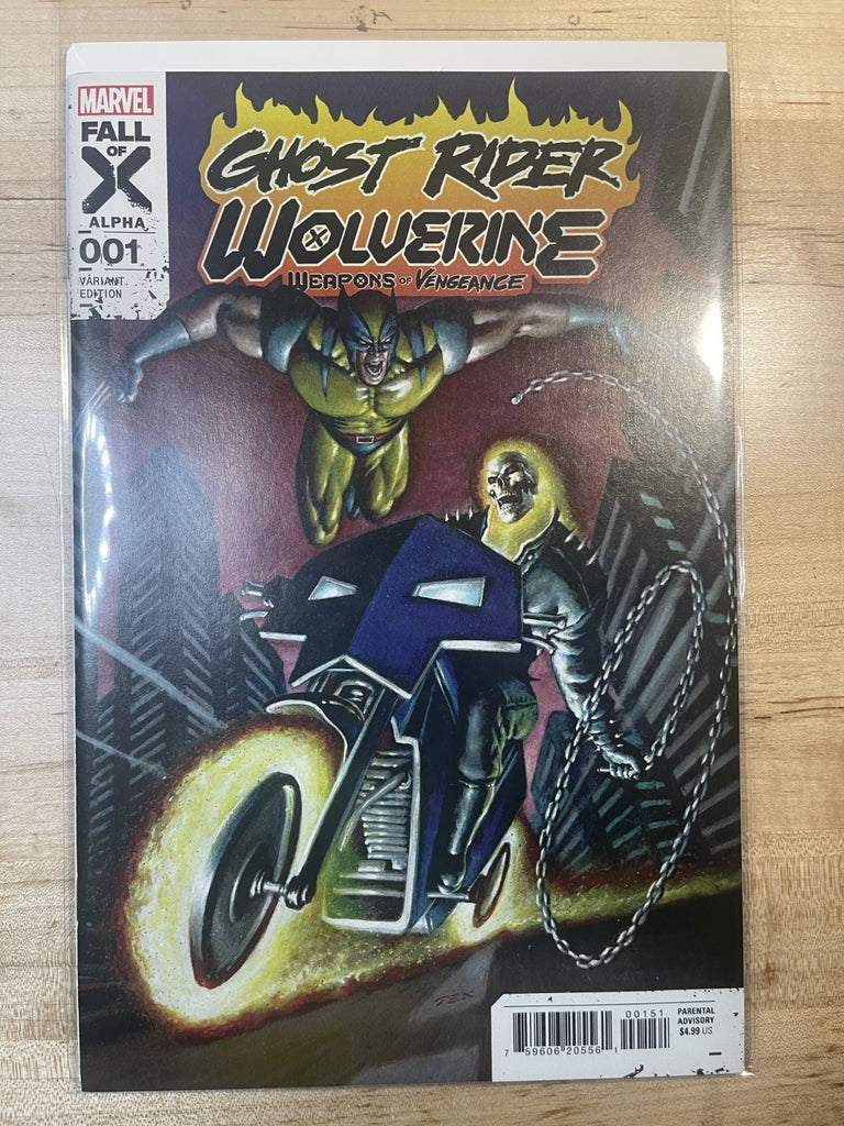GHOST RIDER WOLVERINE WEAPONS OF VENGEANCE ALPHA 1 TEXEIRA VARIANT