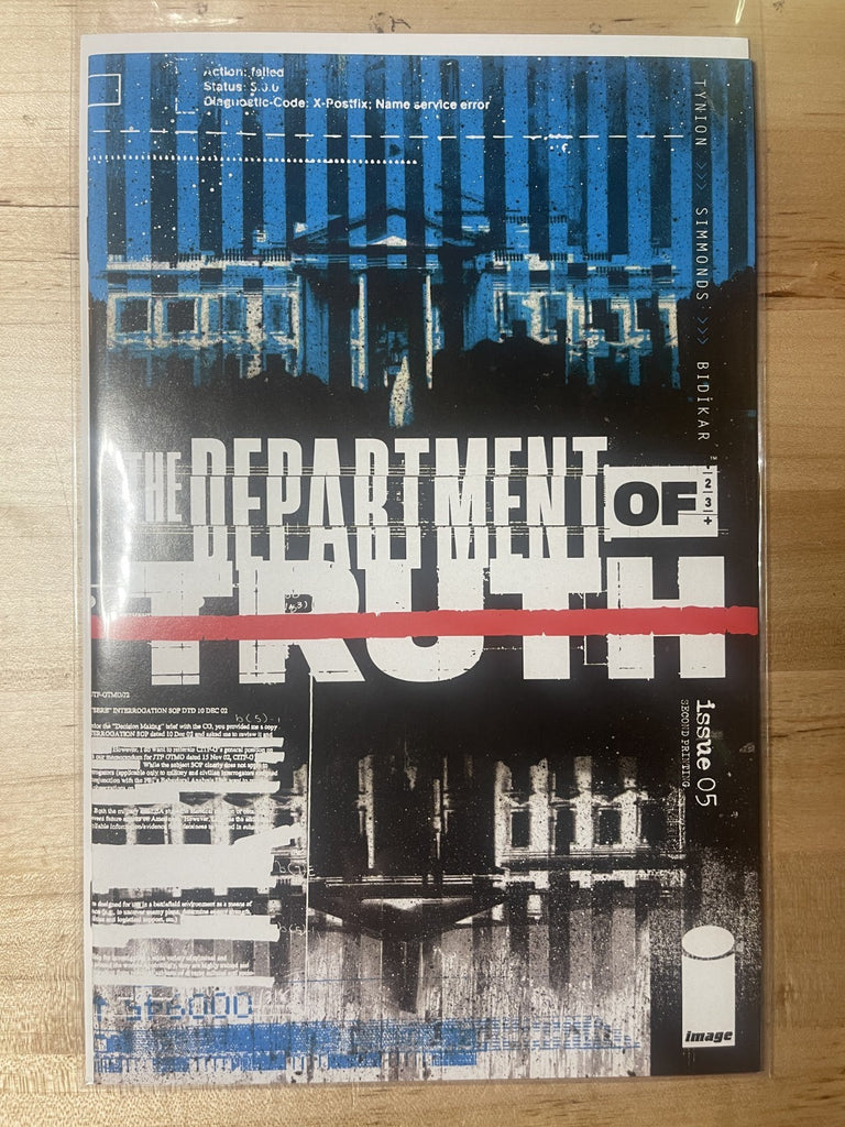 THE DEPARTMENT OF TRUTH 5 SECOND PRINT VARIANT IMAGE COMICS