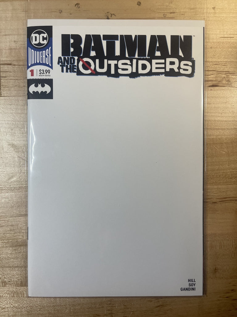 BATMAN AND THE OUTSIDERS 1 BLANK SKETCH VARIANT DC COMICS