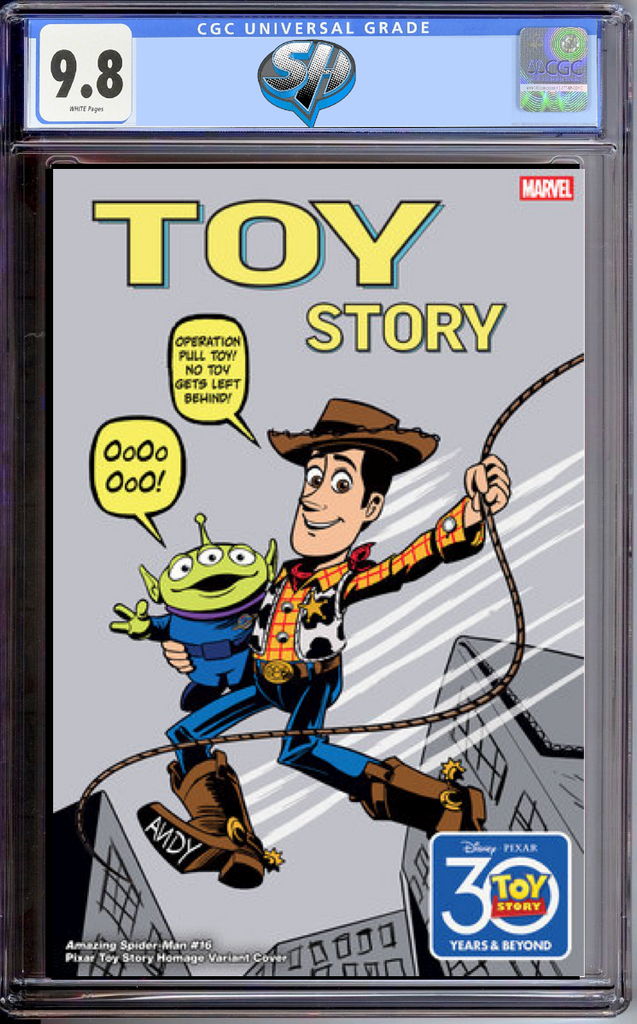 AMAZING SPIDER-MAN 16 FORCELLONI TOY STORY VARIANT CGC 9.8 Pre-Sale