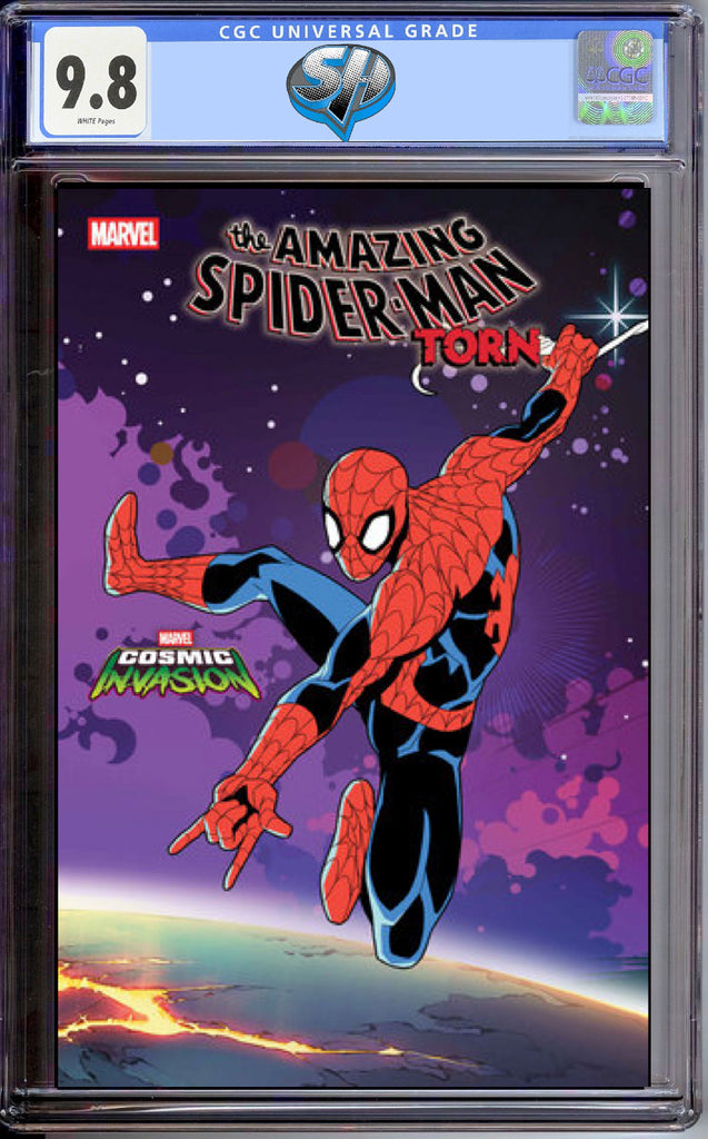 AMAZING SPIDER-MAN TORN 4 COSMIC INVASION VARIANT CGC 9.8 Pre-Sale