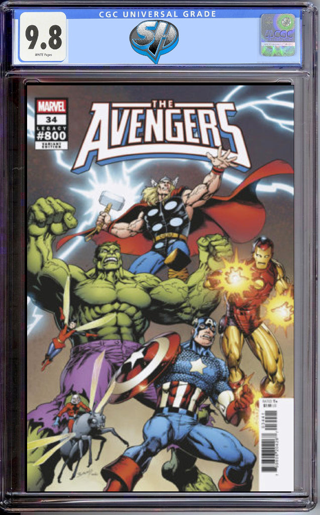 AVENGERS 34 (LEGACY #800) BAGLEY SPOILER VARIANT CGC 9.8 Pre-Sale