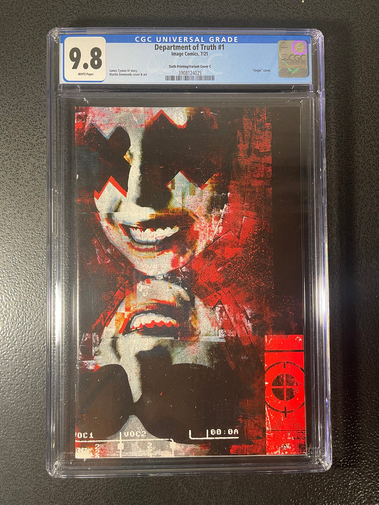 Department of Truth 1 Sixth Print 1:50 Virgin Variant CGC 9.8