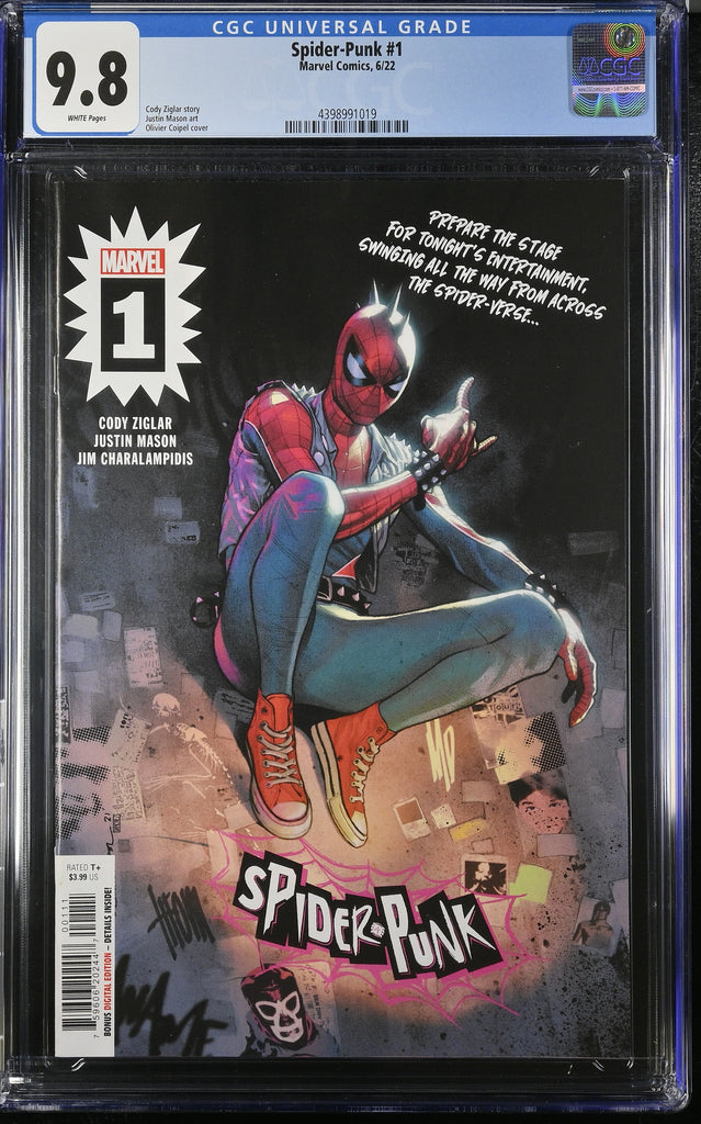Spider-Punk 1 Cover A First Print CGC 9.8 Marvel Comics 2022