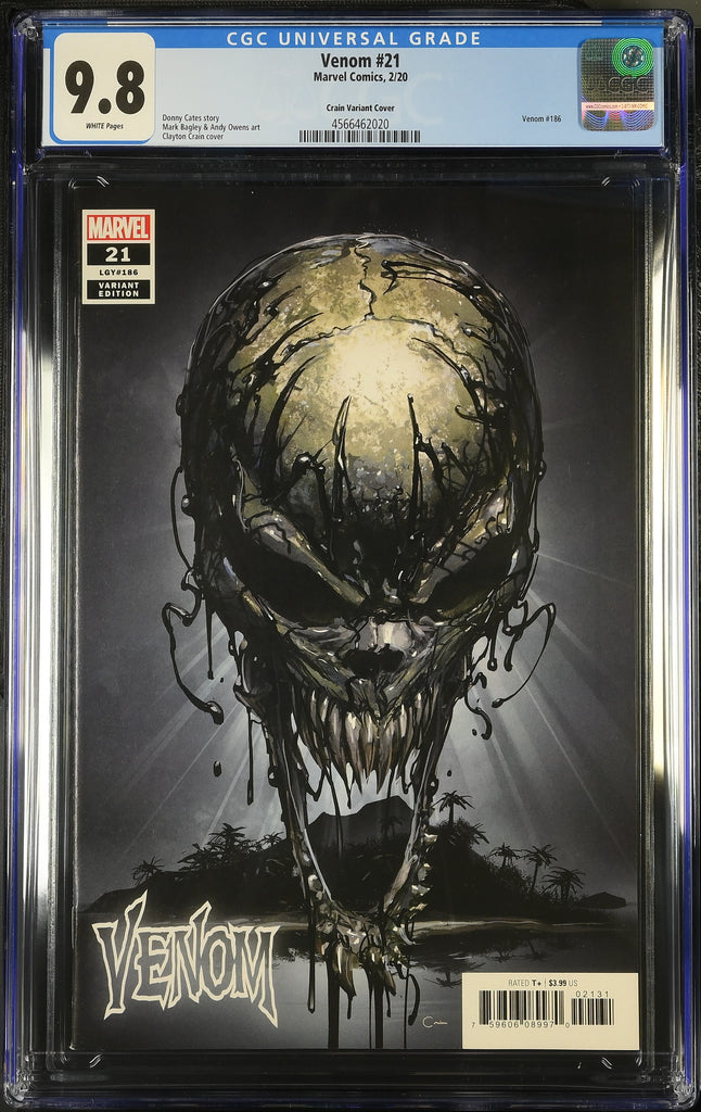 Venom 21 Clayton Crain Variant CGC 9.8 Marvel Comics 2020
