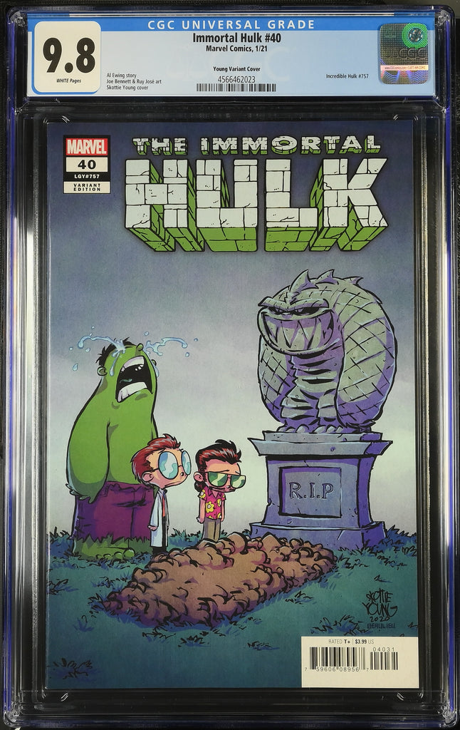 Immortal Hulk 40 Skottie Young Variant CGC 9.8 Marvel Comics 2021