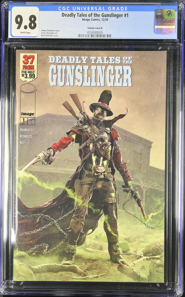 Deadly Tales Gunslinger Spawn 1 Cover B Barends CGC 9.8