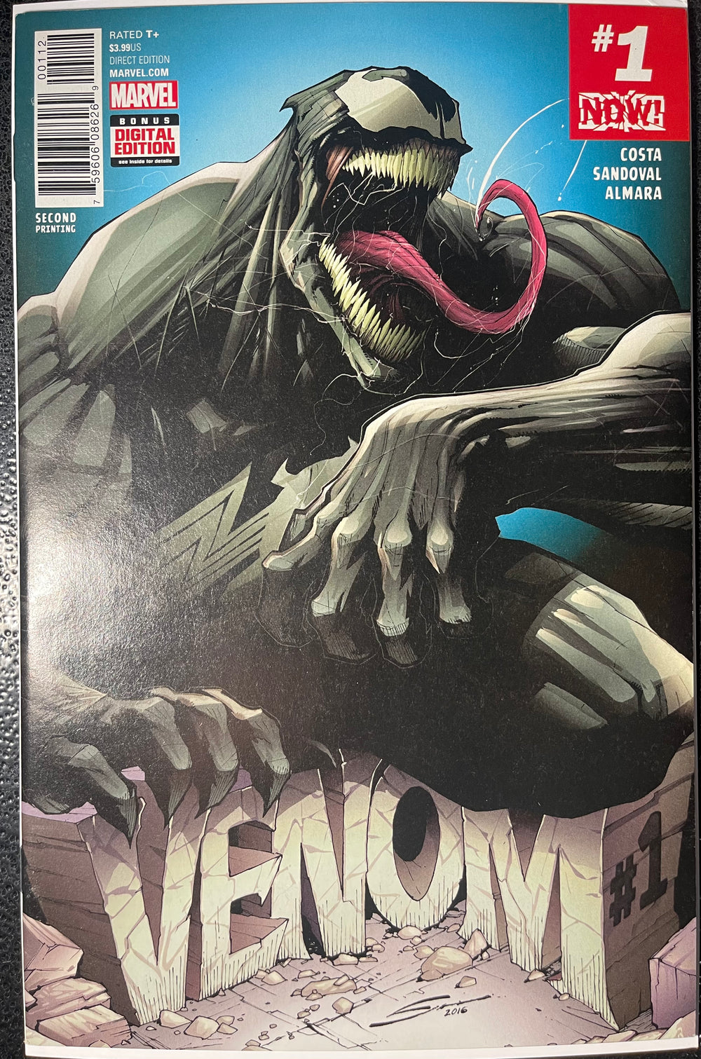 Venom 1 Second Print 2017 (Ungraded)