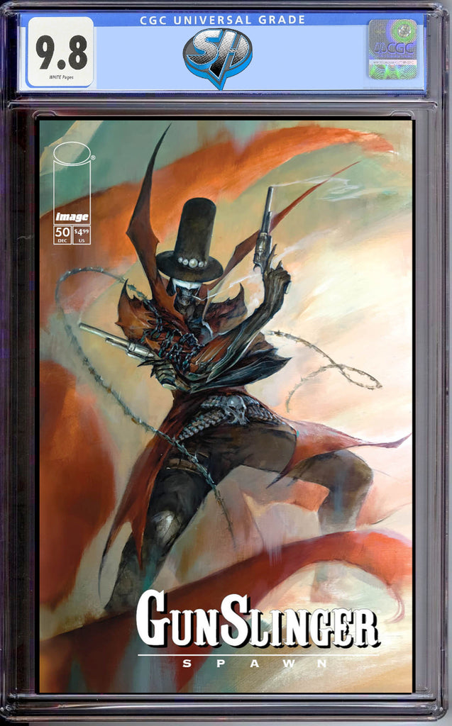 GUNSLINGER SPAWN 50 COVER B PUPPETEER LEE CGC 9.8 Pre-Sale