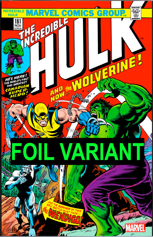 Incredible Hulk 181 Facsimile Variant Foil Edition (Ungraded)