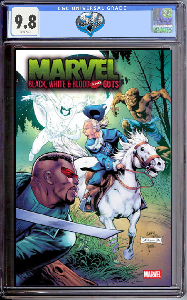MARVEL: BLACK, WHITE & BLOOD AND GUTS #1 LAND VAR CGC 9.8 Pre-Sale