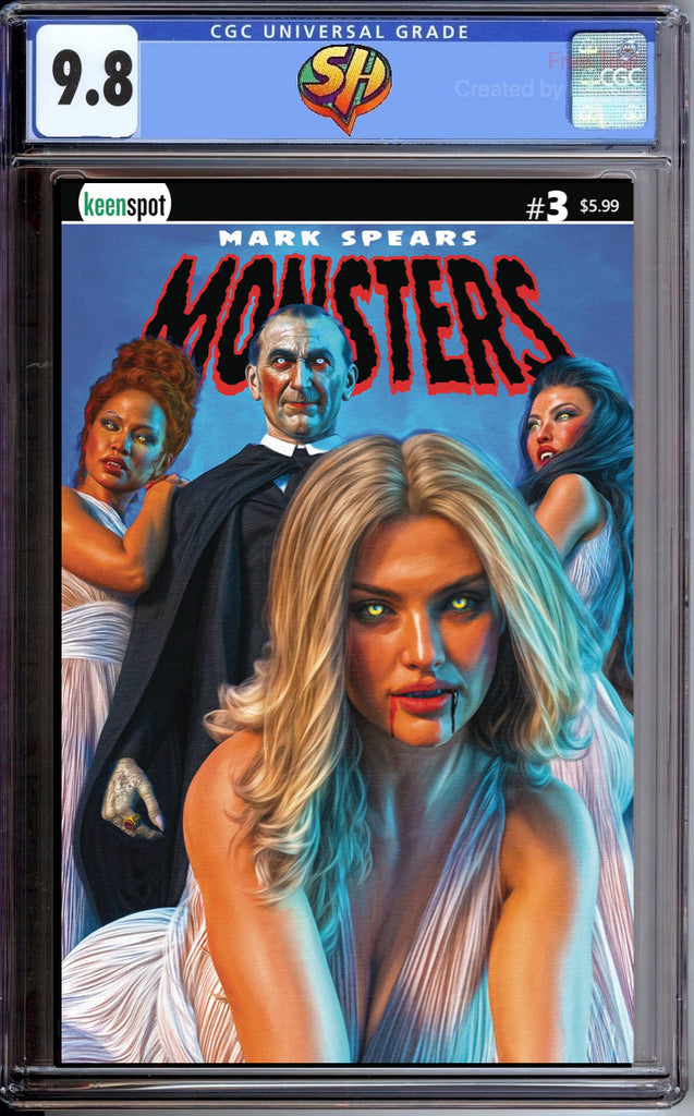 Mark Spears Monsters 3 Cover B Dracula & Brides Variant CGC 9.8 Pre-Sale