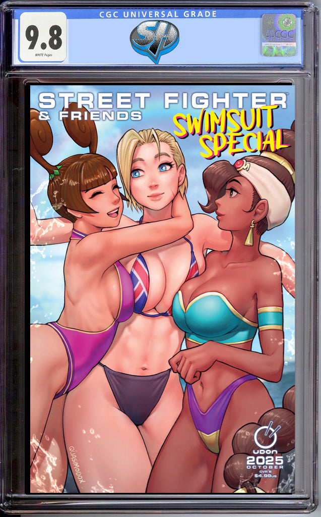 STREET FIGHTER & FRIENDS SWIMSUIT SPECIAL 1 COVER B QUASIMODOX CGC 9.8