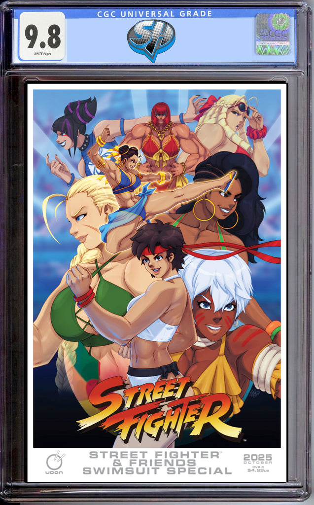 STREET FIGHTER & FRIENDS SWIMSUIT SPECIAL 1 COVER C ROGERS CGC 9.8