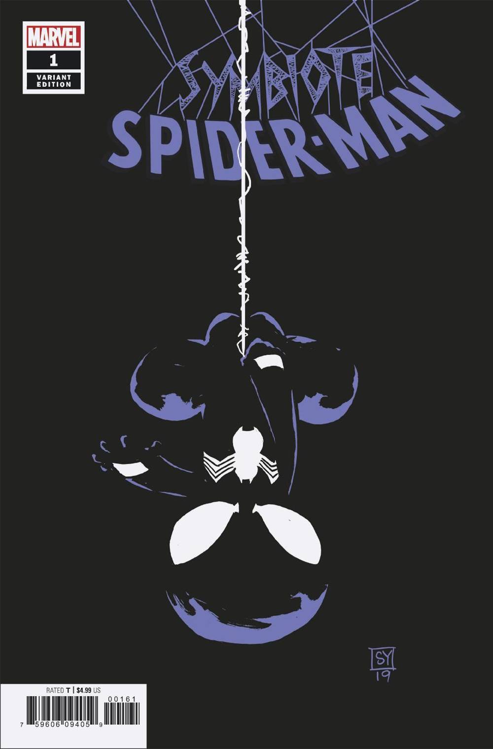 Symbiote Spider-Man 1 Skottie Young Variant (Ungraded)
