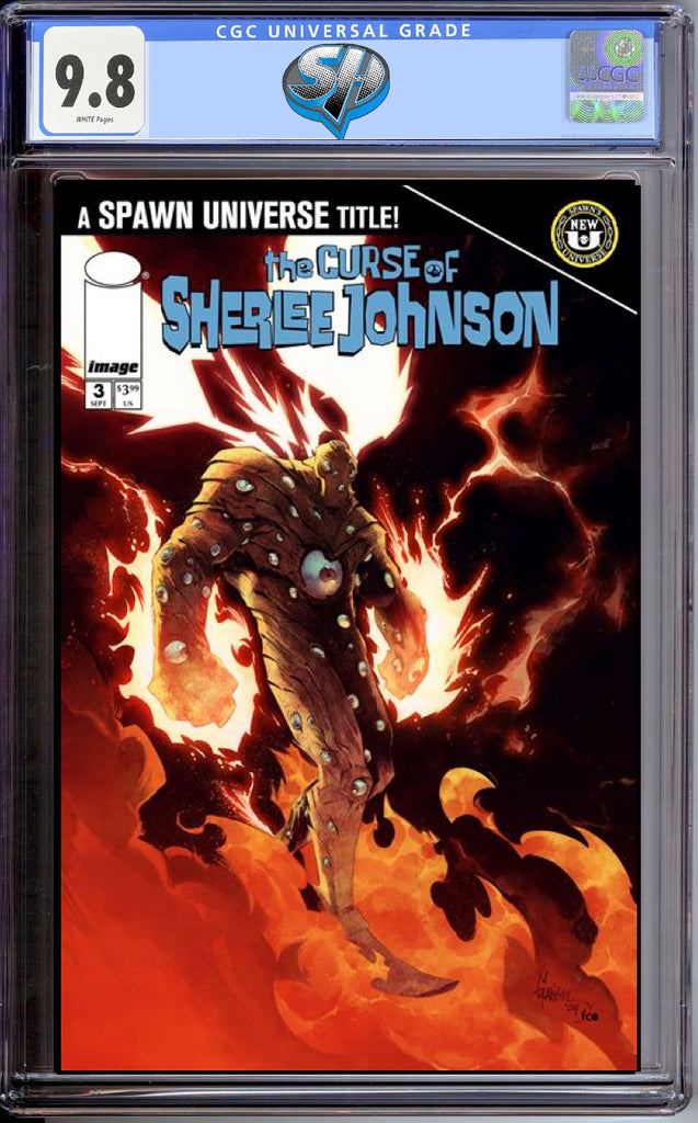 SPAWN CURSE OFSHERLEE JOHNCON 3 COVER A GLAPION CGC 9.8 Pre-Sale