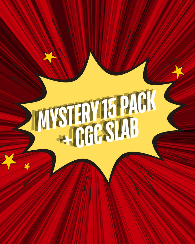 Mystery Pack of Comics 15 Books + CGC 9.8 mystery slab