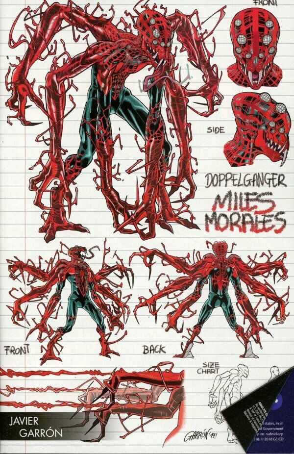 Absolute Carnage Miles Morales 1 Garron Variant (Ungraded)