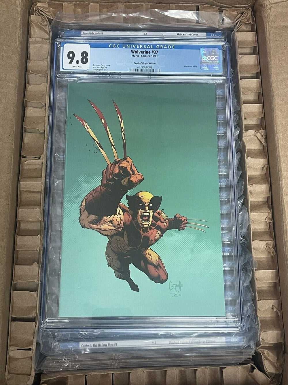 Wolverine 37 Capullo Virgin Variant  One per Store GC 9.8 Marvel Comics