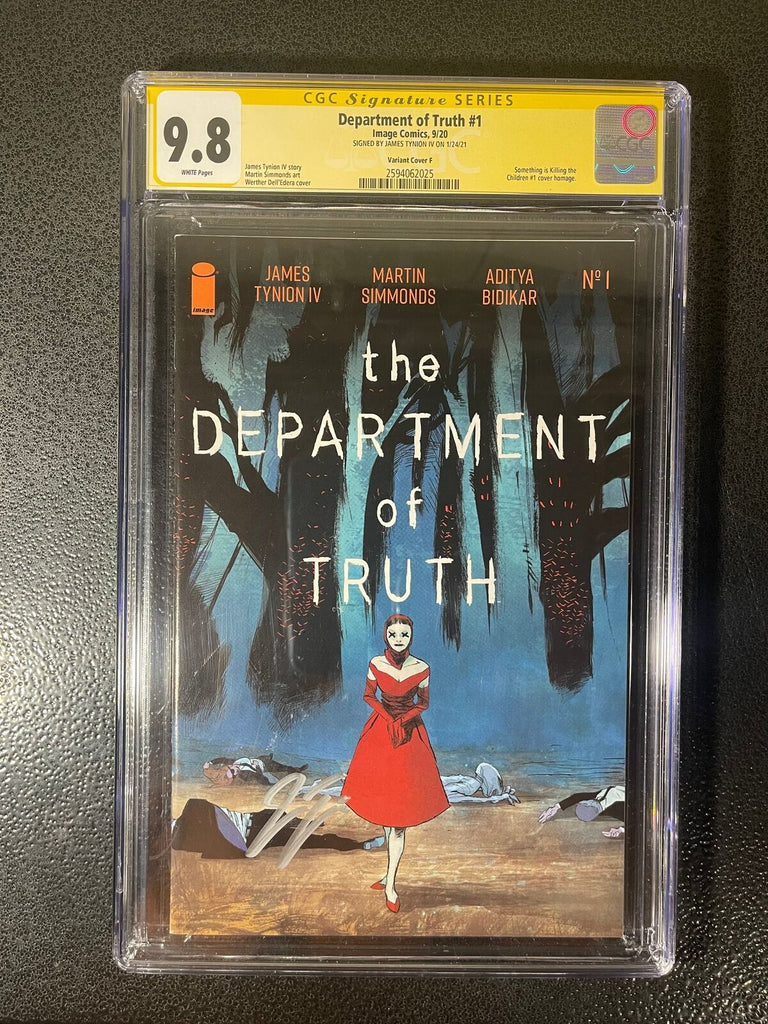 Department of Truth 1 1:100 Dell'Edera Variant CGC 9.8 SS